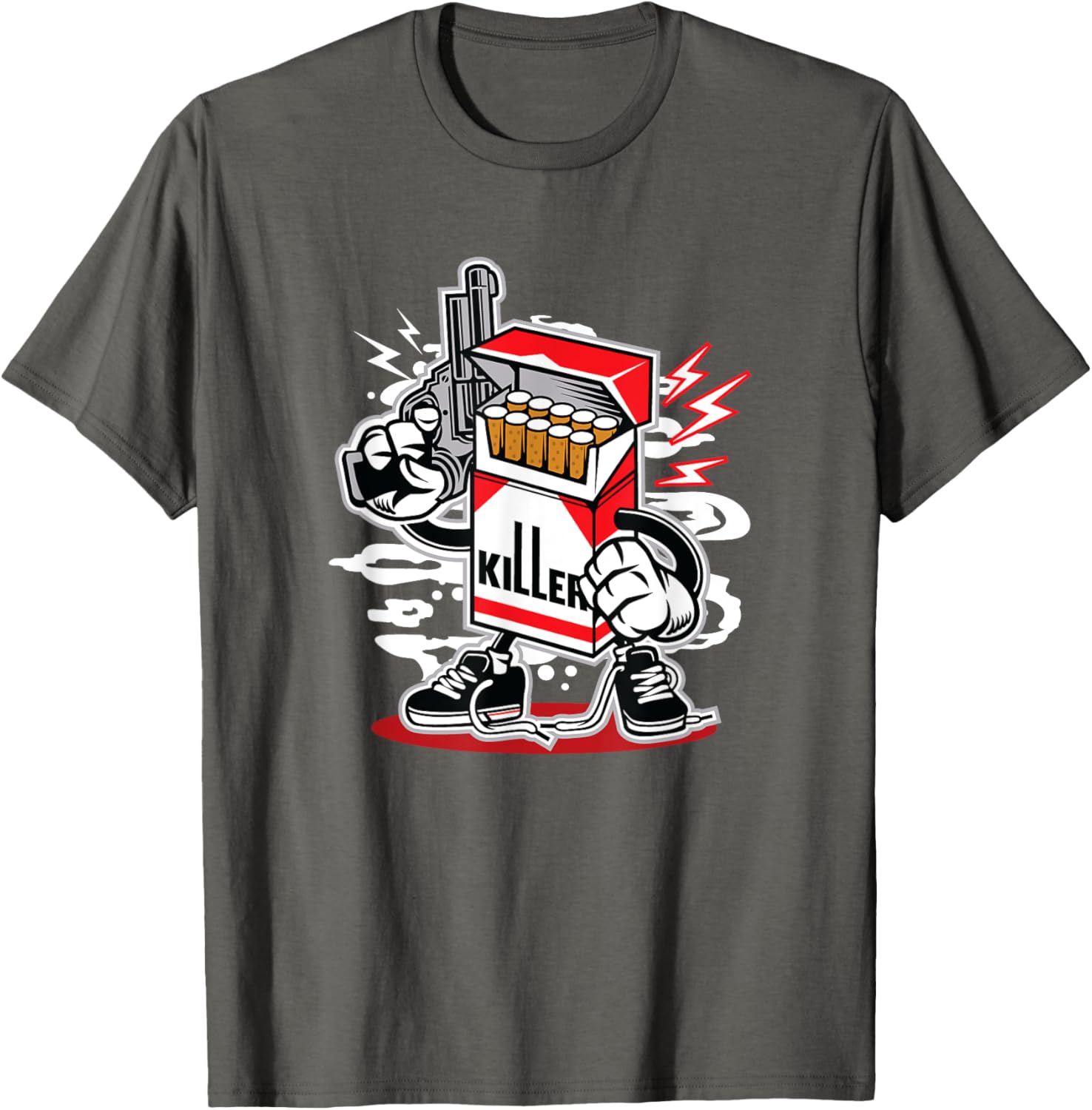 Smoking Definitely Kills Big Gun T-Shirt